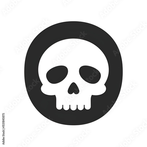 Wallpaper Mural Simple Skull Illustration Torontodigital.ca