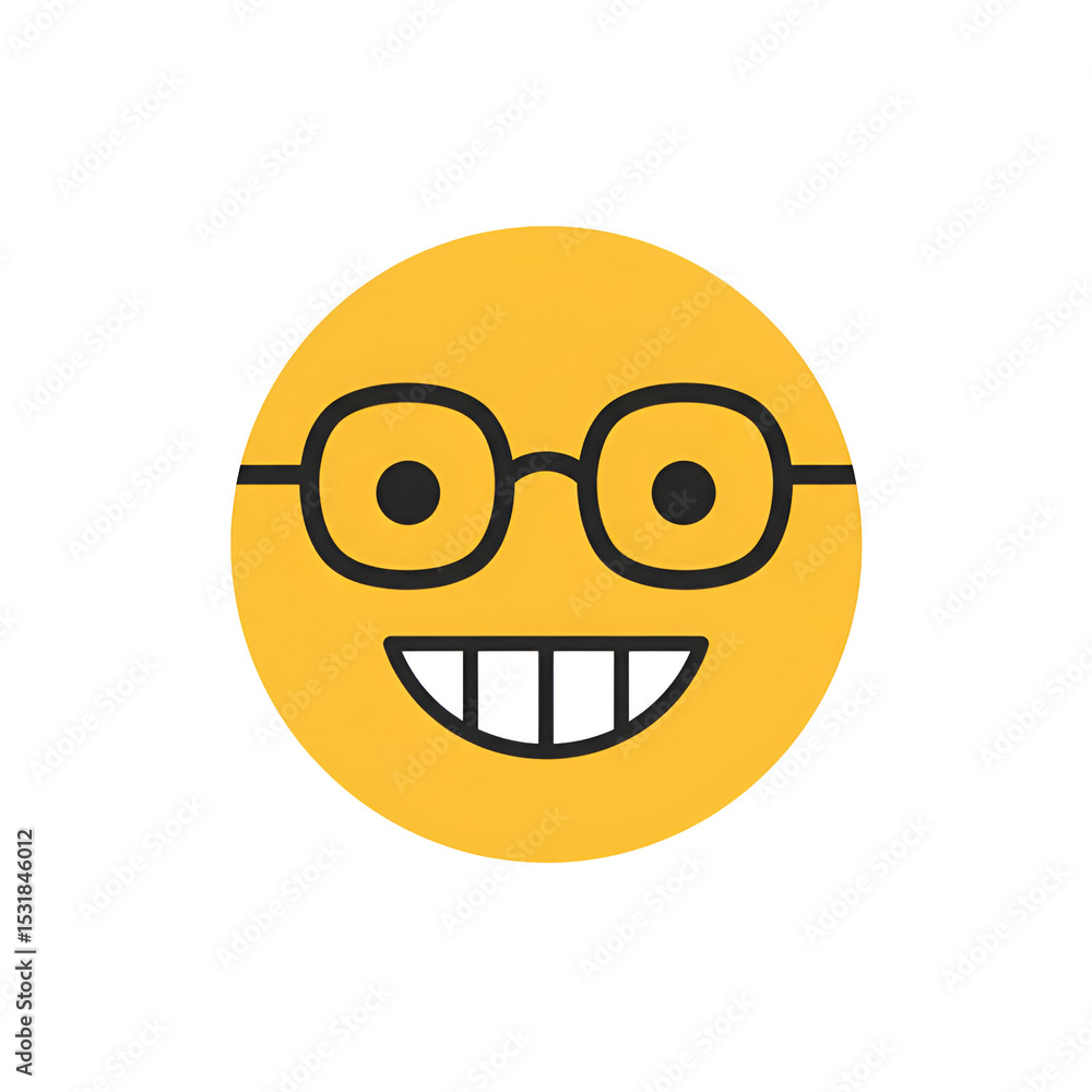Fototapeta premium Smiling Emoji Illustration