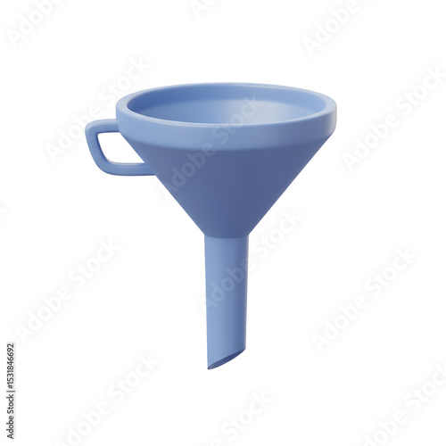 Wallpaper Mural Blue 3D Funnel Illustration Torontodigital.ca