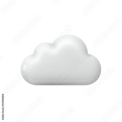 Wallpaper Mural 3D White Cloud Icon Torontodigital.ca