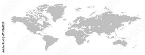 World-map image, world map picture, world map vector image, modern world map, Illustration, eps 10, worldwide, all continents, all countries, worldwide project