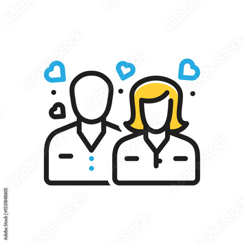 Multi color icon for forever