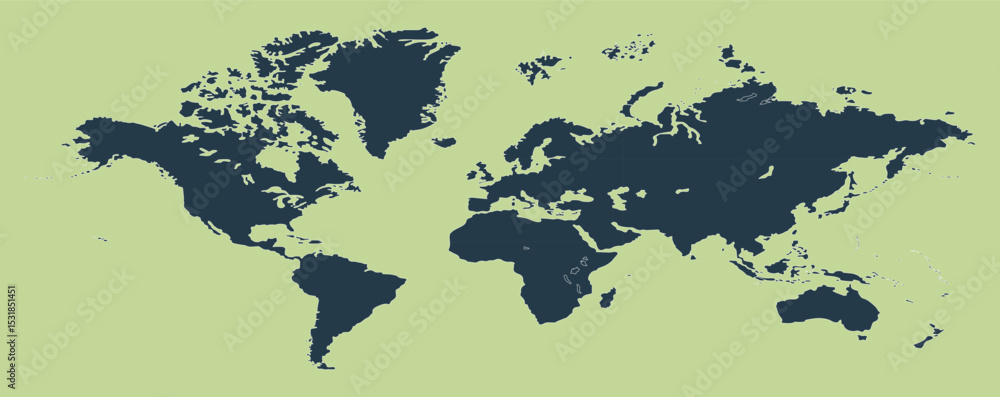 Obraz premium world map background, world map picture, world map vector image, modern world map, Illustration, eps 10, worldwide, all continents, all countries, worldwide project
