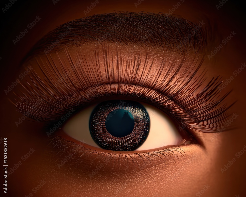 Fototapeta premium Close-up eye with dramatic makeup