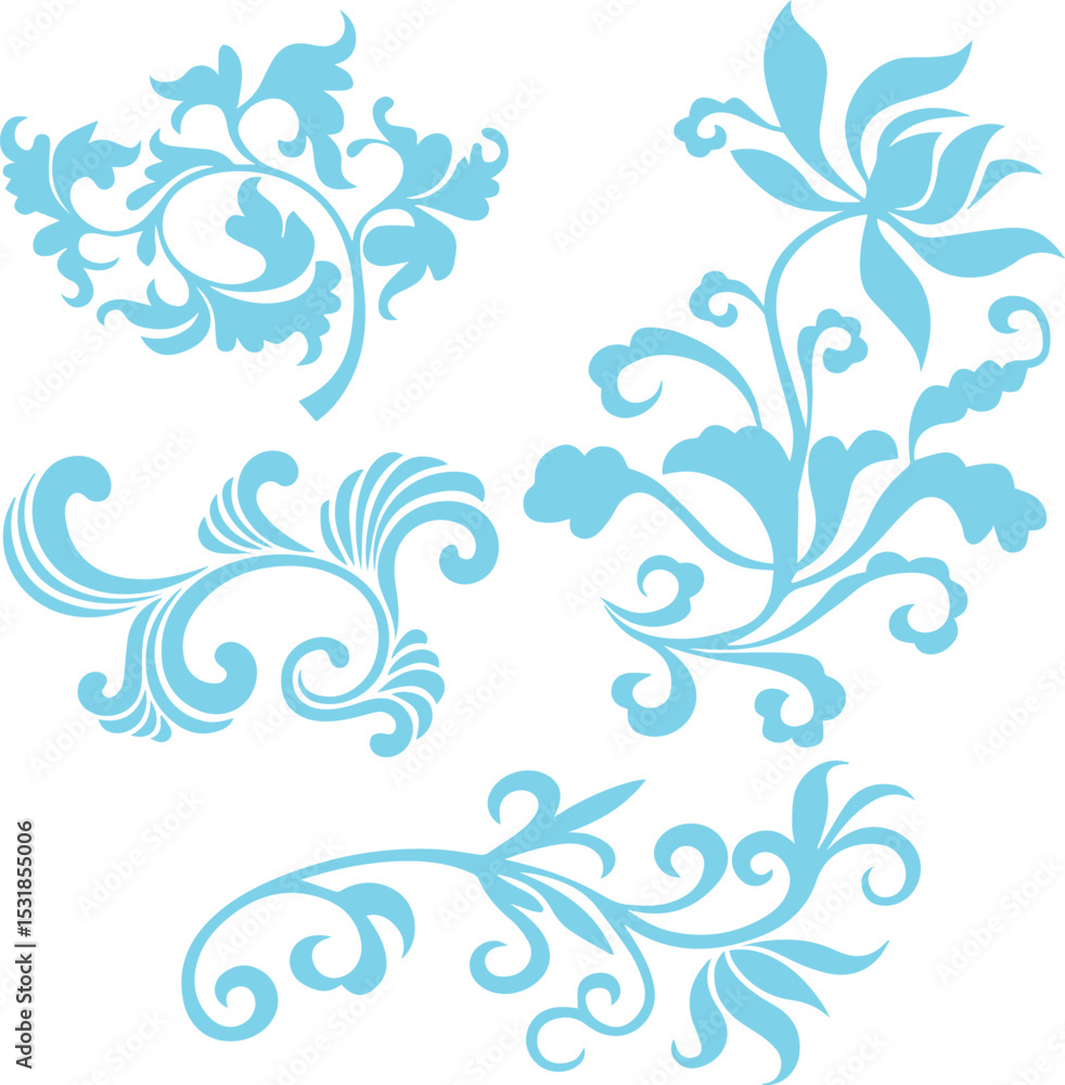 Beautiful flower art and mandala vector design Beautiful flower art and mandala vector design