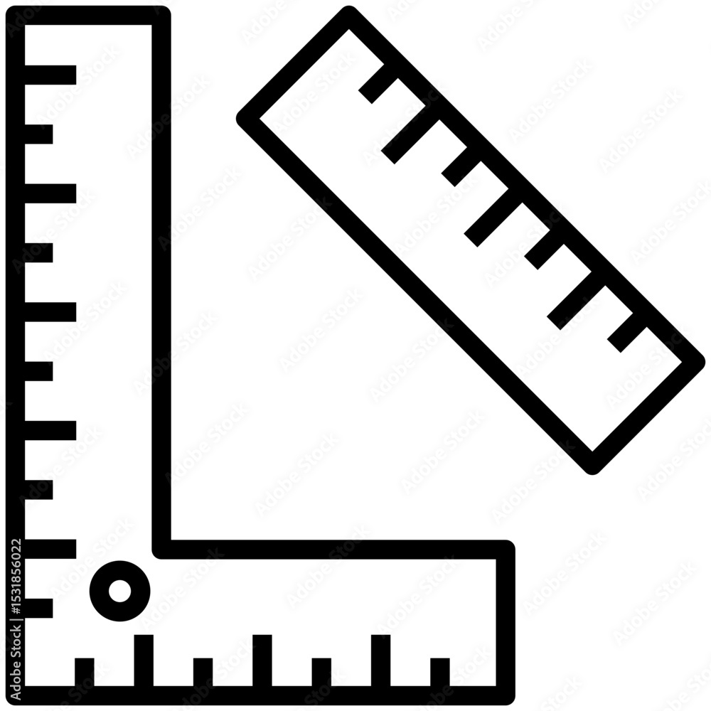 Obraz premium Ruler Icon