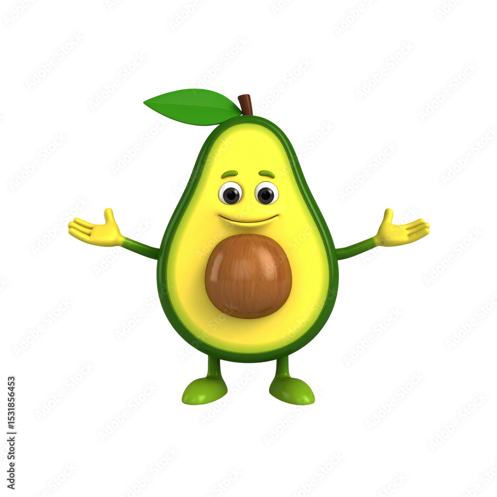 Here's a funny cartoon pear and apple character illustration with a big smile for healthy fruit fun Here's a funny cartoon pear and apple character illustration with a big smile for healthy fruit fun