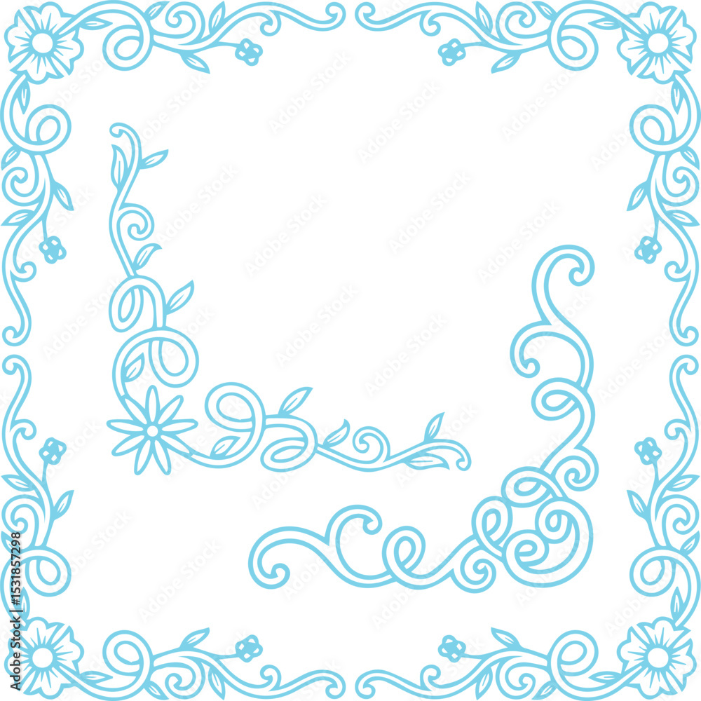 Beautiful flower art and mandala vector design Beautiful flower art and mandala vector design
