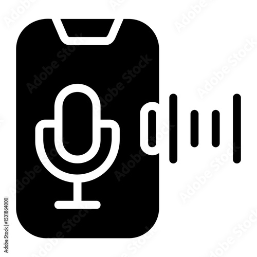 voice command Solid icon