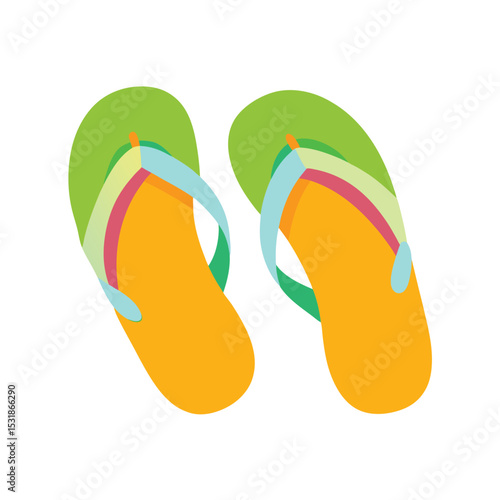 Summer sandals vector illustration