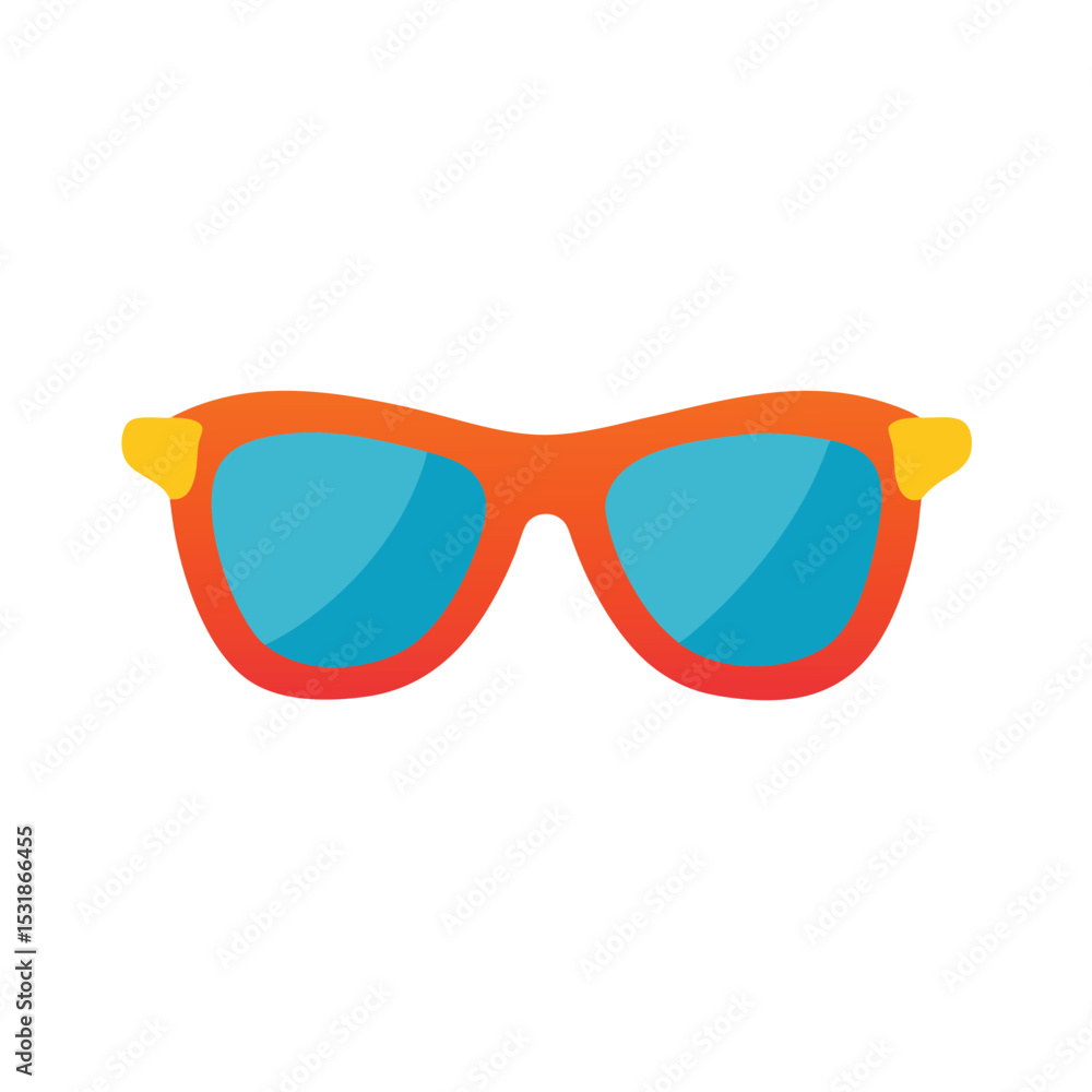 Fototapeta premium Summer sunglasses vector illustration