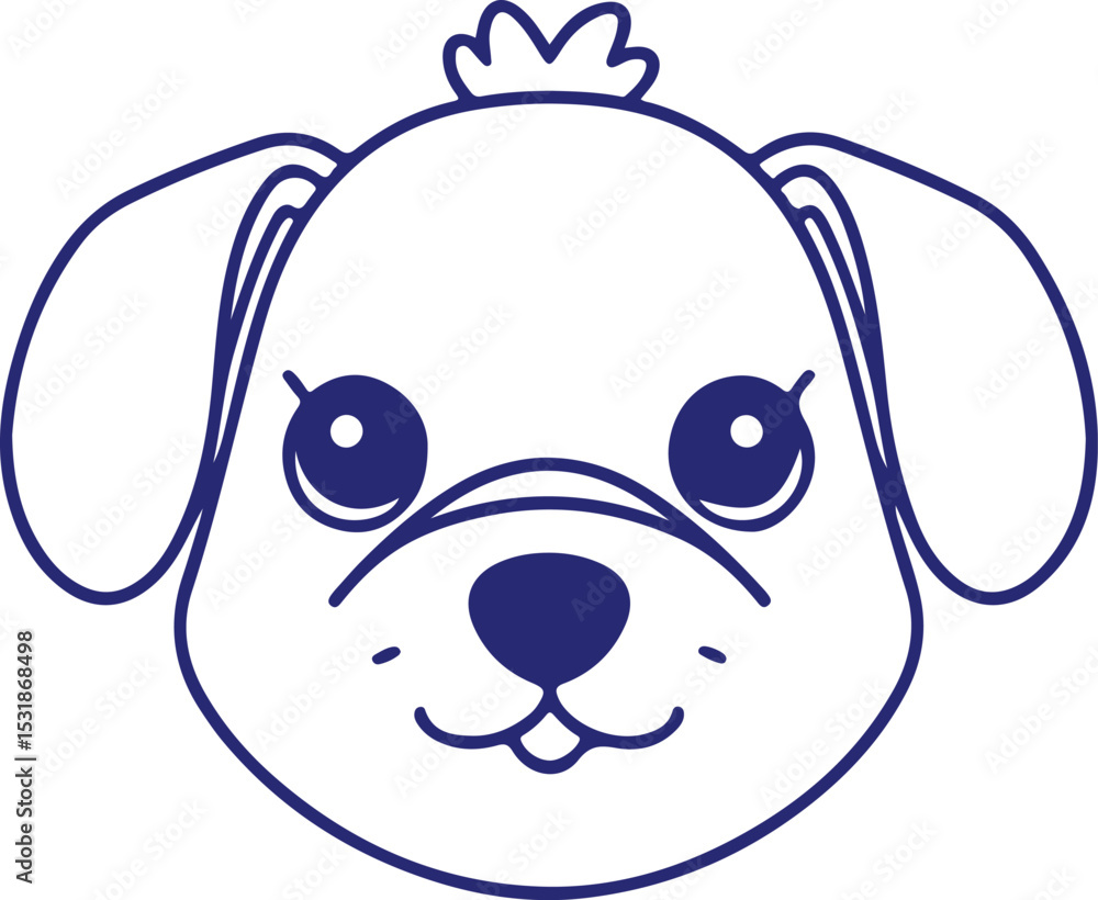 Elegant Dog Silhouette Vector Artwork Elegant Dog Silhouette Vector Artwork