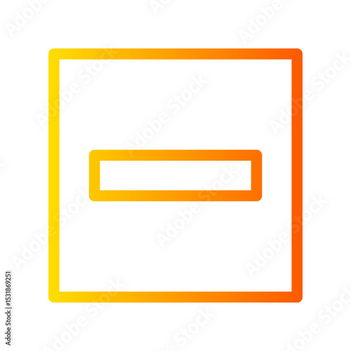 minus gradient icon