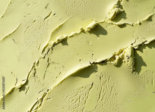 pistachio ice cream texture, lime green ice cream texture, top view