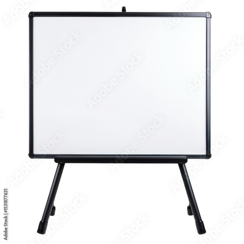 Wallpaper Mural Whiteboard with a black frame and stand isolated on transparent background Torontodigital.ca