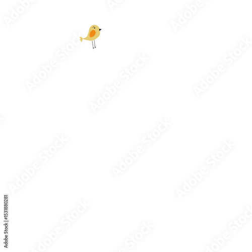 Cartoon of yellow bird