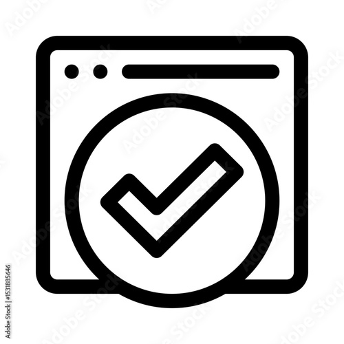 Checkmark line icon
