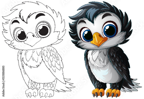 Adorable Baby Penguin Illustration