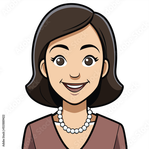 Close-up of a professional woman with a warm, confident smile, highlighting her approachable and trustworthy nature, radiating positivity and sincerity.