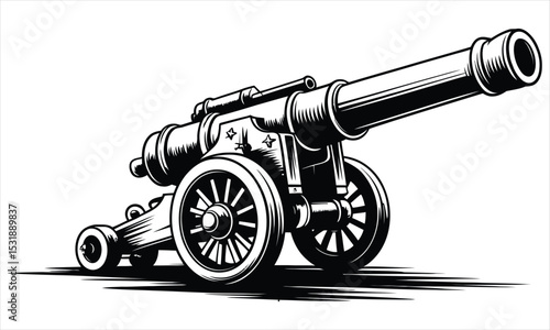 cannon vector illustration