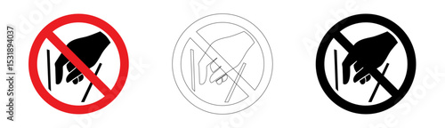 No reaching In in vector format