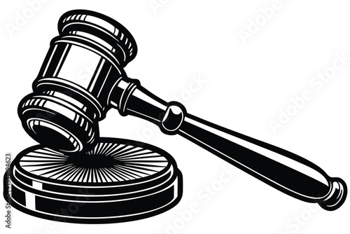 Gavel Symbol of Justice, Law, and Order