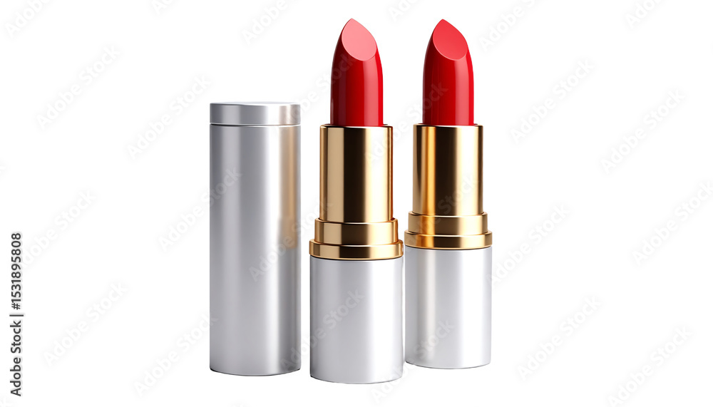 Obraz premium Elegant red lipstick for beauty enthusiasts.