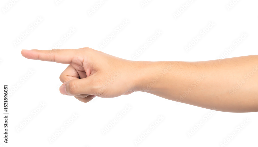 A hand pointing to indicate direction or focus. A hand pointing to indicate direction or focus.