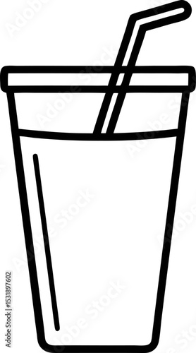 vector illustration of Juice Glass