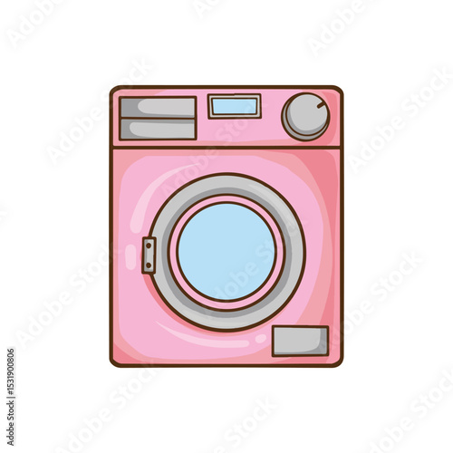 Laundry icon in cartoon style isolated on white background. Laundry symbol stock vector illustration.