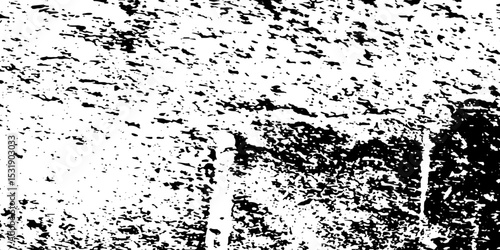 Distress urban overlay spotted concrete grain surface grainy noise rust wall grunge black splatter and white background. damaged chalk crack rough ink wall texture.	
