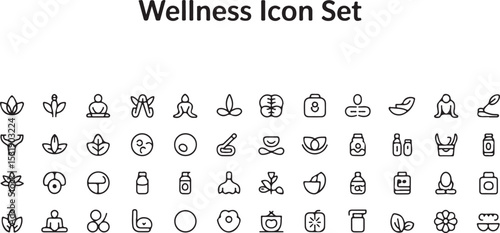 A Collection of Essential  Icons:  of Line Art Graphics symbols
