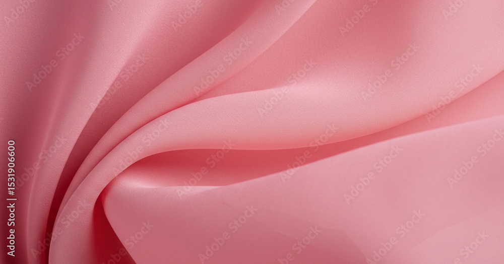 Pink fabric with soft folds and smooth texture creates a gentle background. Pink fabric with soft folds and smooth texture creates a gentle background.