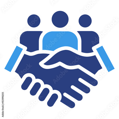 Team Collaboration  Icon Element For Design