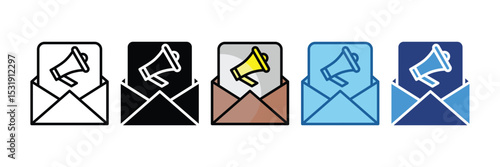 Email Campaign  Icon Element For Design
