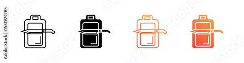 Cutting Board Multiple Style Icon Set 