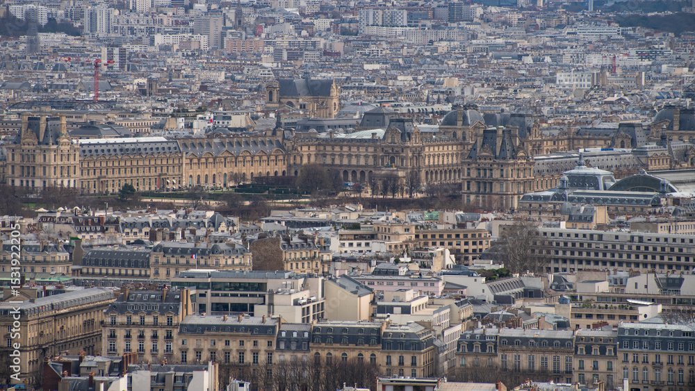 Fototapeta premium View of the city of Paris from above