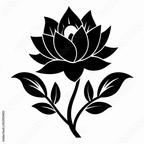 bleeding heart flower vector silhouette art
