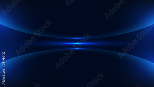 abstract dark blue futuristic technology background with glowing curves and luminous light modern sci fi concept