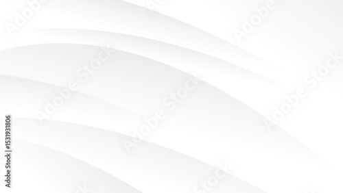 abstract white background with decorative curve line and smooth texture