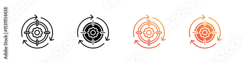 Effective Multiple Style Icon Set 