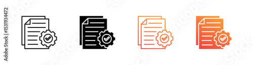 Execute Multiple Style Icon Set 