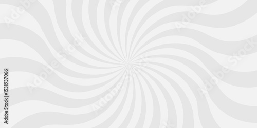 Abstract minimal white and gray Seamless retro vintage burst sunrise. sunbeam element spiral striped illustration sunray template wallpaper, cartoon, pop design wallpaper.