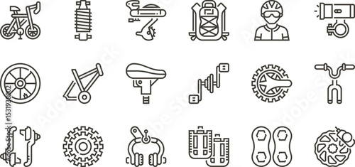 Comprehensive Guide to Bicycle Parts Illustrations of Essential Components for Bikes