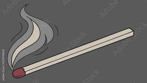 burning match stick