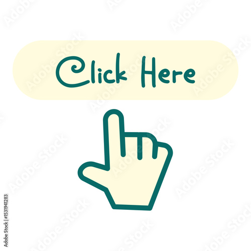 Click Here Button Vector