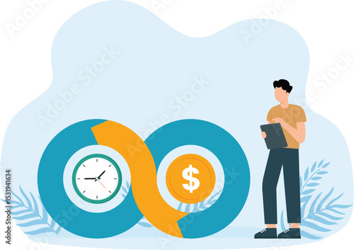 Long-term business cooperation, dollar and time transactions. 
