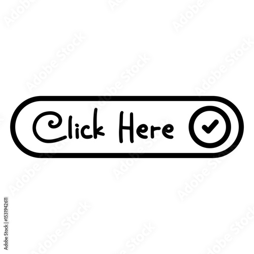Click Here Button Vector