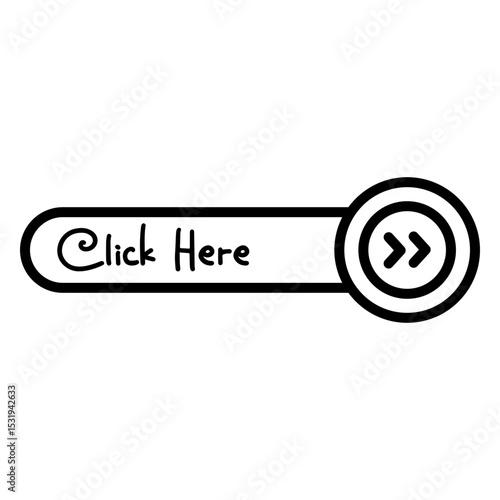 Click Here Button Vector