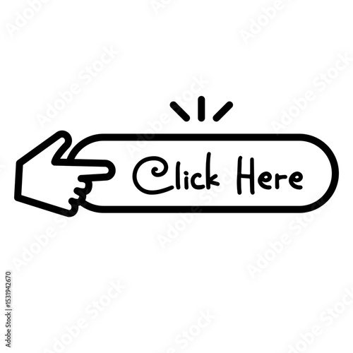 Click Here Button Vector